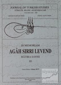 Agah Sırrı Levend - In Memoriam / Hatıra Sayısı 3.Cilt