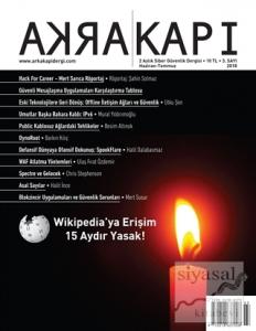 Arka Kapı Sayı: 3 Haziran - Temmuz 2018