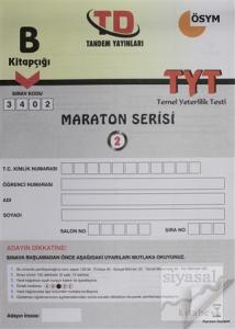 B Kitapçığı 3402 Maraton Serisi TYT Temel Yeterlilik 2. Deneme Sınavı