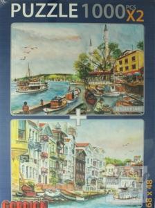 Beylerbeyi Sahili - Arnavutköy Sahili  Puzzle (X 2 1000 Parça)