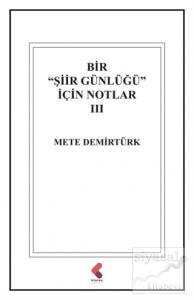 Bir "Şiir Günlüğü" İçin Notlar 3