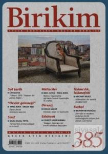 Birikim Aylık Edebiyat Kültür Dergisi Sayı: 385 Mayıs 2021