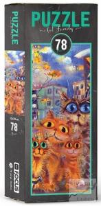 Blue Focus Cat Family – Puzzle