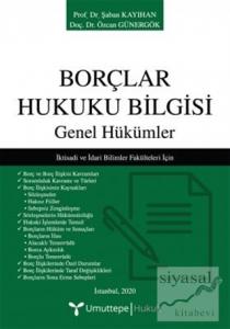 Borçlar Hukuku Bilgisi - Genel Hükümler