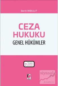 Ceza Hukuku Genel Hükümler (Ciltli)