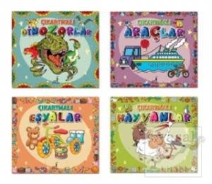 Çıkartmalı Kitaplar Seti (4 Kitap Takım)