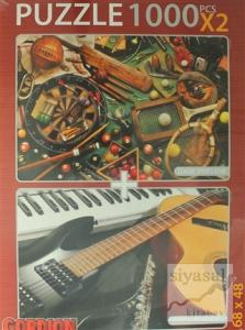 Classic Sports Gear - Musical Instruments Puzzle (X 2 1000 Parça)