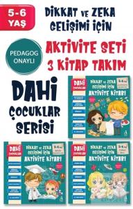 Dahi Çocuklar Serisi Aktivite Seti 5-6 Yaş (3 Kitap Takım)