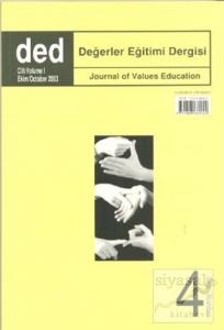 Değerler Eğitimi Dergisi Sayı: 4