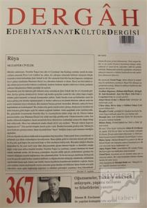 Dergah Edebiyat Kültür Sanat Dergisi Sayı: 367 Eylül 2020