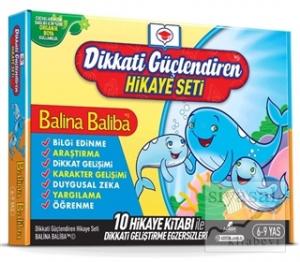 Dikkati Güçlendiren Hikaye Seti - Balina Baliba Kutulu Set (10 Kitap Takım)
