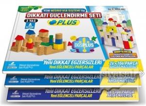 Dikkati Güçlendirme Seti Plus (3 Kitap Materyalsiz - 3 Yaş)