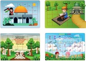 Dini Çocuk Yapbozu (4 Adet)