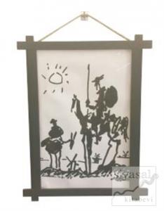 Don Kişot Ahşap Tablo Kod - 000010