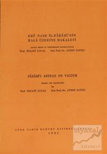 Ebu Nasr İl-Farabi'nin Hala Üzerine Makalesi  / Farabi's Article on Vacuum