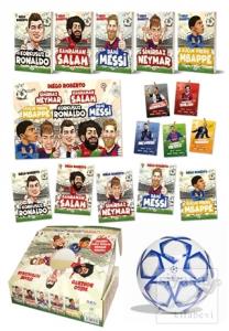 Efsane Futbolcular Kutulu Set (5 Kitap Takım - Futbol Topu Hediyeli)