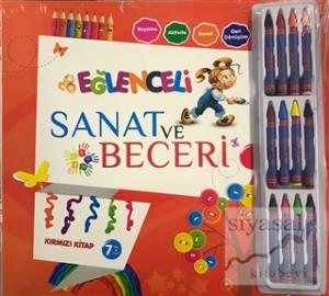 Eğlenceli Sanat ve Beceri Kırmızı Kitap (7 Yaş - Kalemli )
