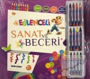 Eğlenceli Sanat ve Beceri Mor Kitap (7 Yaş - Kalemli )
