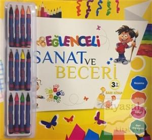 Eğlenceli Sanat ve Beceri Sarı Kitap (3 Yaş - Kalemli)