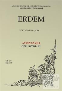 Erdem Atatürk Kültür Merkezi Dergisi sayı: 27 Ocak 1997 Özel Sayısı - 3 (Cilt 9 )