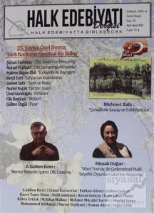 Halk Edebiyatı Dergisi Sayı: 35 Mart-Nisan 2016