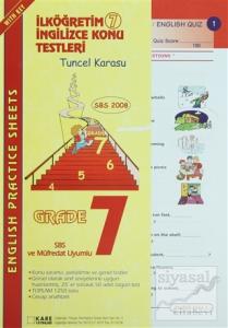 İlköğretim 7 İngilizce Konu Testleri