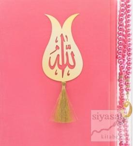 İnci Tesbih Hediyeli Kur'an'ı Kerim (Pembe) (Ciltli)