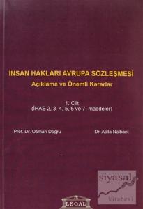 İnsan Hakları Avrupa Sözleşmesi Cilt: 1