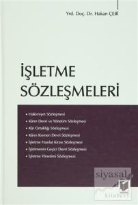 İşletme Sözleşmeleri (Ciltli)