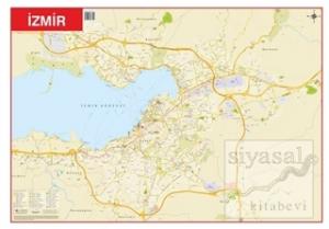 İzmir - Türkiye Fiziki Haritası 70x100 (Çift Taraflı)