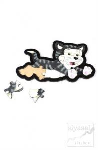 Kedi Ahşap Puzzle 15 Parça
