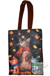 Kedi Ailesi Bez Çanta