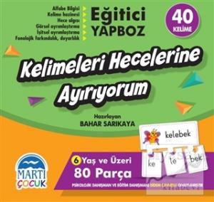 Kelimeleri Hecelerine Ayırıyorum - Eğitici Yapboz