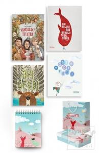 Ketebe Çocuk Set 2 (4 Kitap Takım + Çanta Kutu ve Defter Hediyeli) (Ciltli)