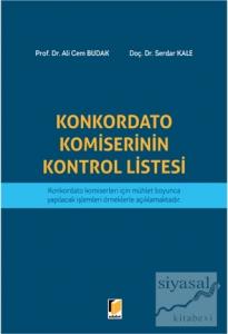 Konkordato Komiserinin Kontrol Listesi