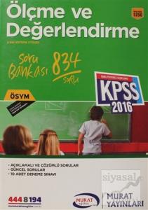 KPSS 2016 Ölçme ve Değerlendirme Soru Bankası