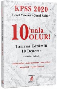 KPSS 2020 Genel Yetenek - Genel Kültür 10'unla Olur! Tamamı Çözümlü 10 Deneme