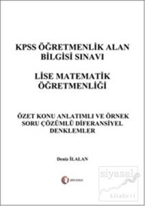 KPSS Öğretmenlik Alan Bilgisi Sınavı Lise Matematik Öğretmenliği - Diferansiyel Denklemler