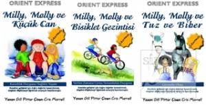 Mily Moly Serisi ( 3 adet) Tuz Ve Biber / Bisiklet Gezintisi / Küçük Can (El yazısı) (Ciltli)