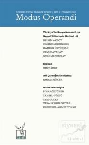 Modus Operandi İlişkisel Sosyal Bilimler Dergisi Sayı : 2 / Temmuz 2015