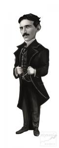 Nikola Tesla (Karikatür) - Ayraç