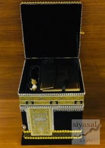 Özel Sandıklı Kabeli Maket Kuran-ı Kerim (Ciltli)