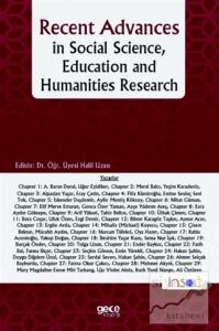 Recent Advances in Social Science, Education and Humanities Research