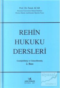 Rehin Hukuku Dersleri (Ciltli)