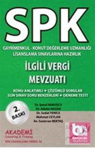 SPK Gayrimenkul Konut Değerleme Uzmanlığı Lisanslama Sınavlarına Hazırlık İlgili Vergi Mevzuatı
