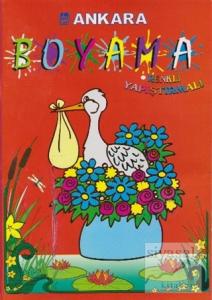 Stickerli Kalın Boyama - Kırmızı