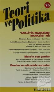 Teori ve Politika Dergisi Sayı: 75 Yaz 2018