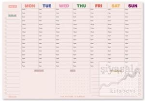 The Future Is Bright Haftalık Masa Üstü Planlayıcı