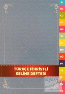 Türkçe Fihristli Kelime Defteri Türkçe Fihristli Kelime Defteri