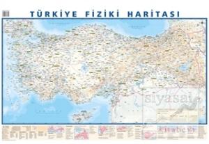 Türkiye Mülki İdare Bölümleri Fiziki Haritası 50x35 (Çift Taraflı)